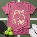 Santa & Reindeer Pickleball T-Shirt