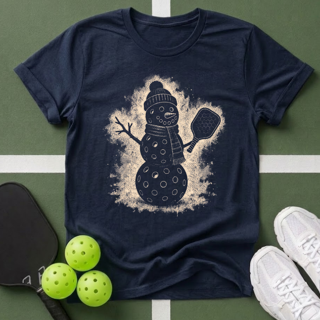 Snowman Pickleball T-Shirt