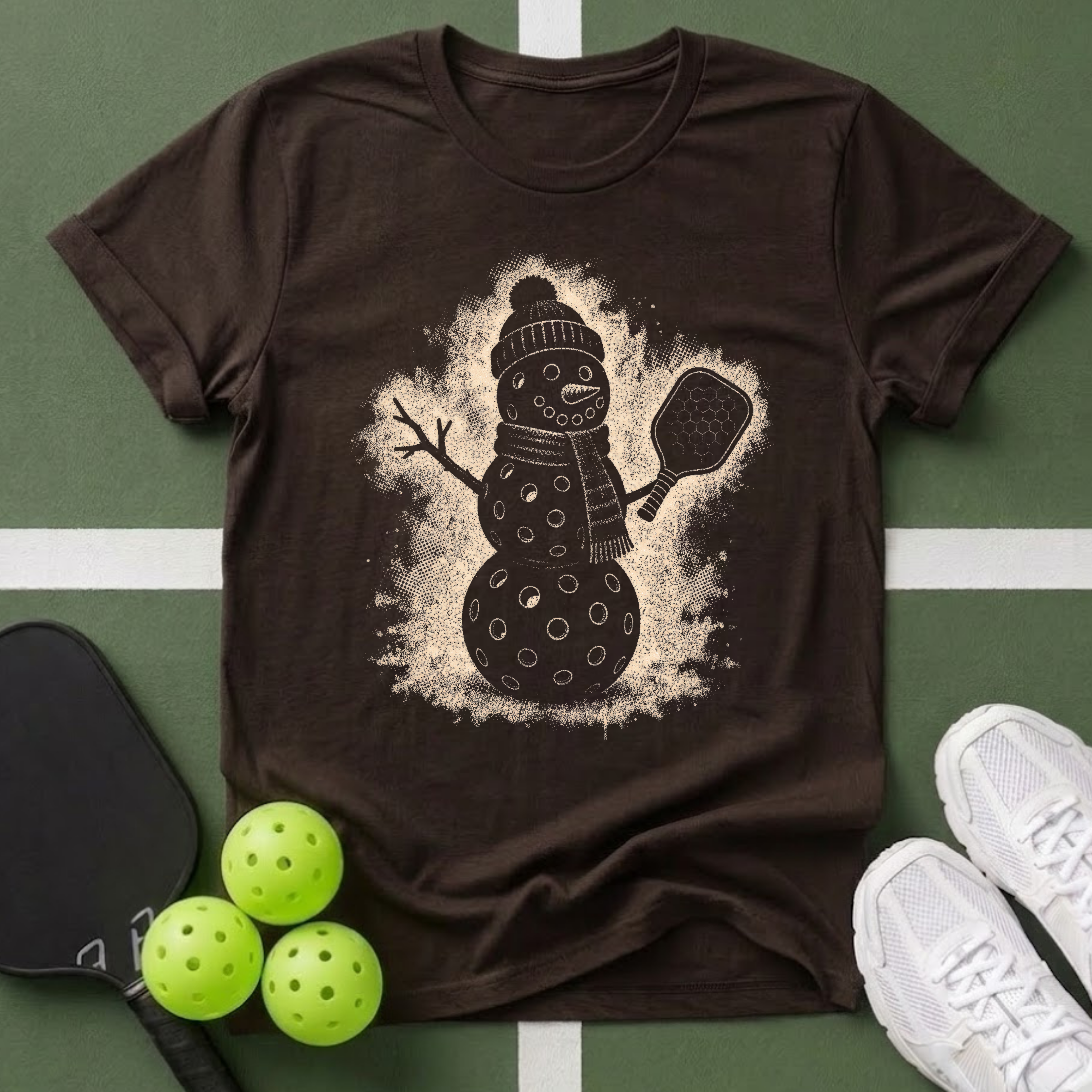 Snowman Pickleball T-Shirt