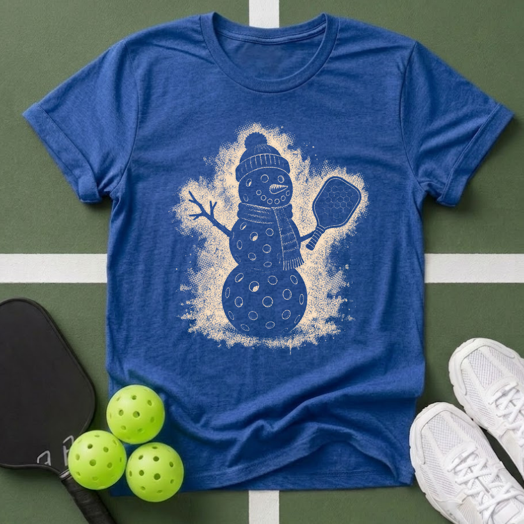 Snowman Pickleball T-Shirt