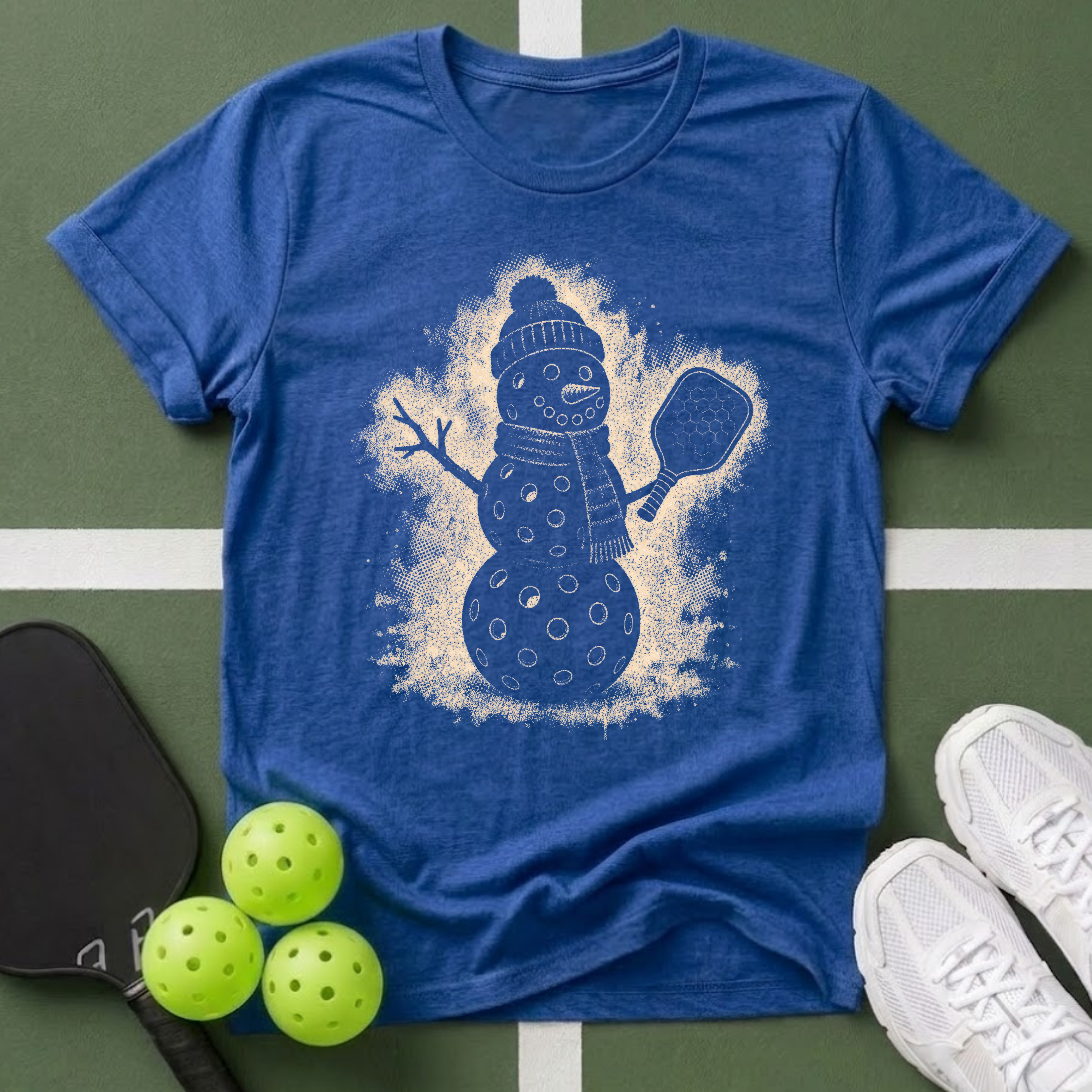 Snowman Pickleball T-Shirt