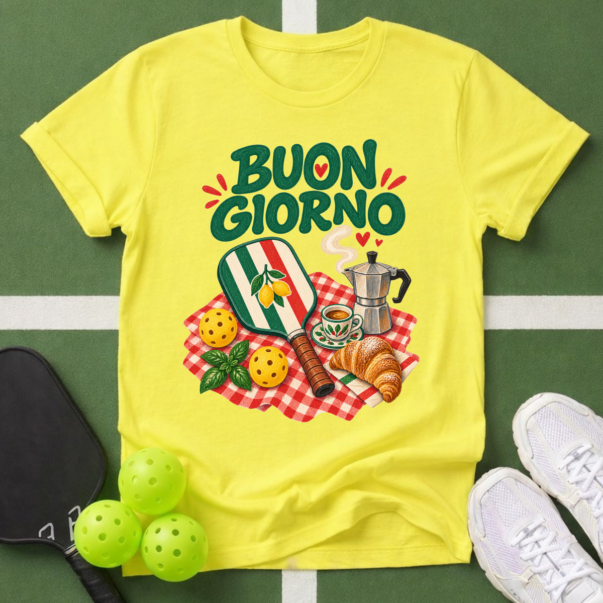 Passport to Pickleball Buon Giorno T-Shirt