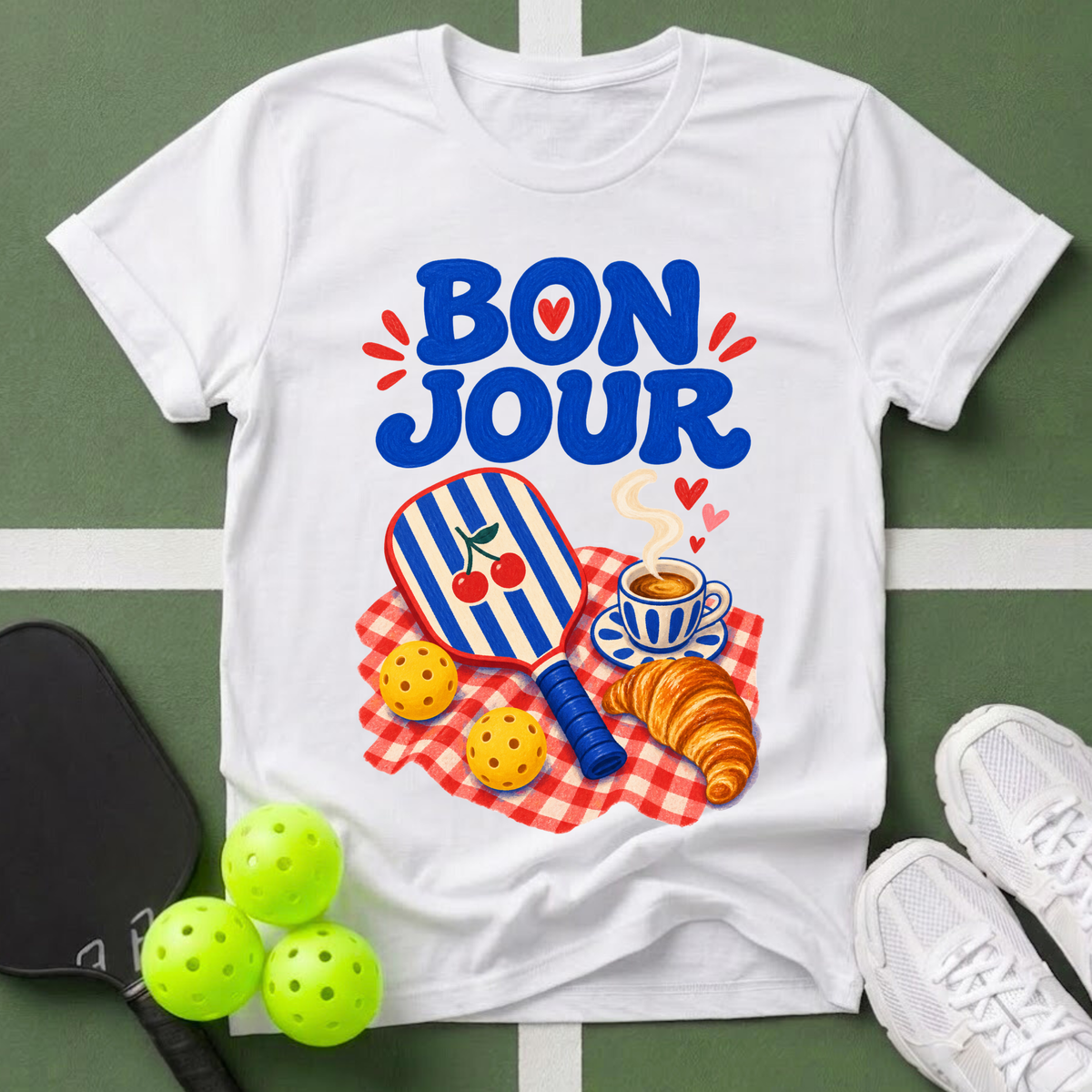 Passport to Pickleball Bonjour T-Shirt