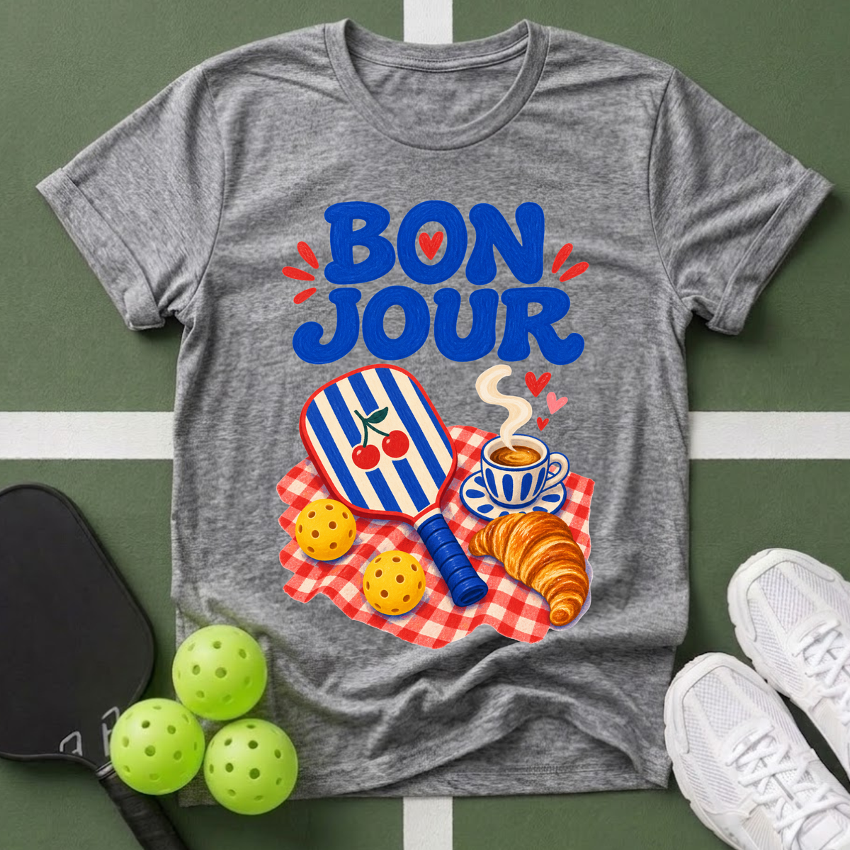 Passport to Pickleball Bonjour T-Shirt
