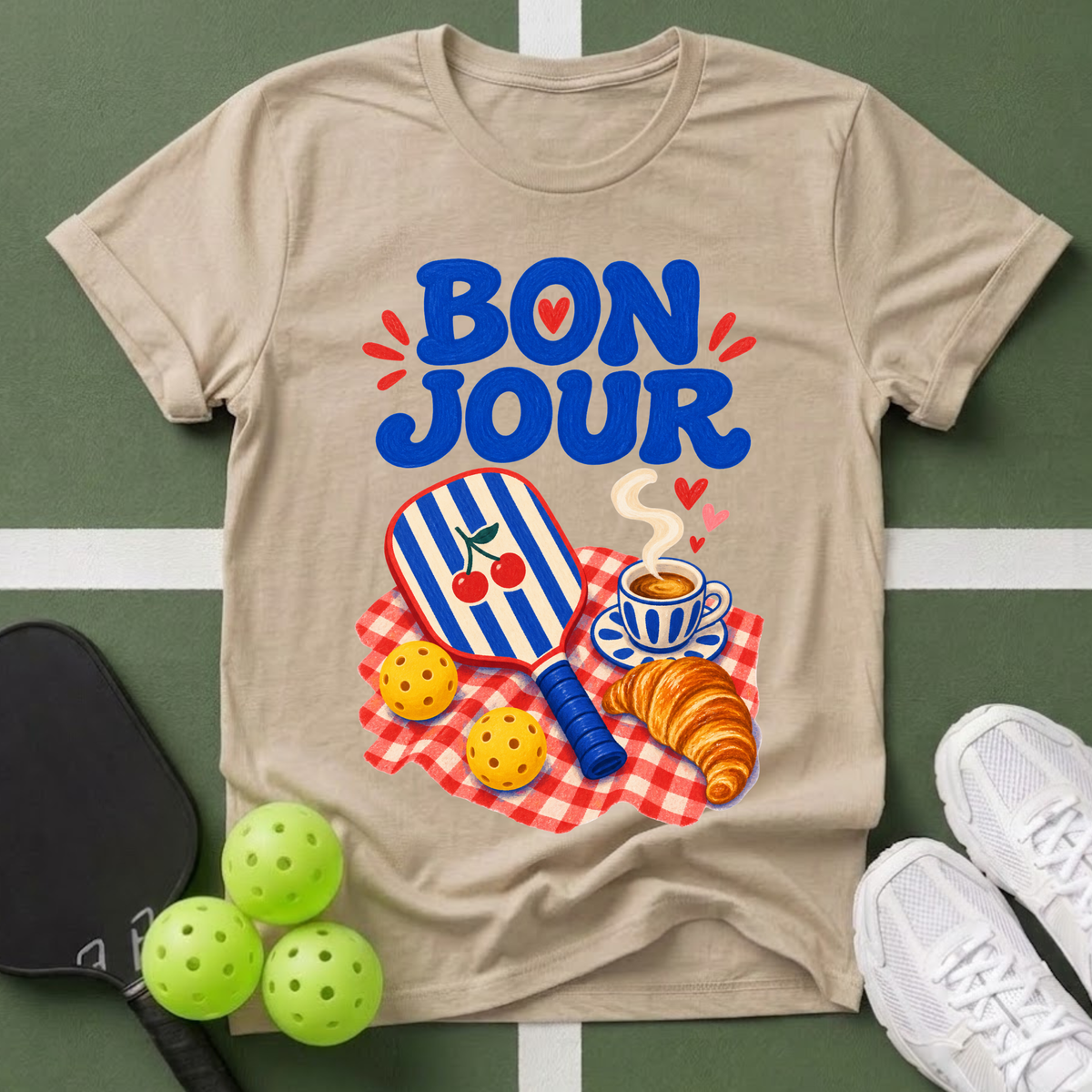 Passport to Pickleball Bonjour T-Shirt