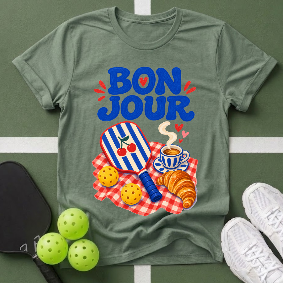 Passport to Pickleball Bonjour T-Shirt