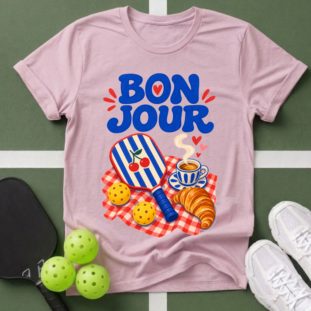 Passport to Pickleball Bonjour T-Shirt