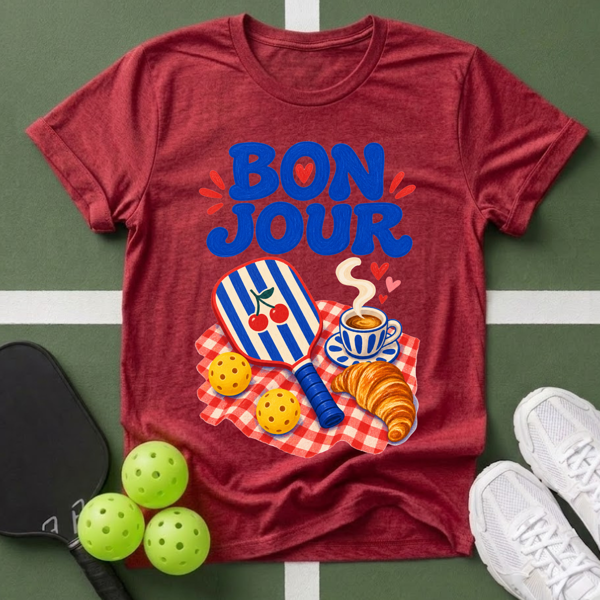 Passport to Pickleball Bonjour T-Shirt