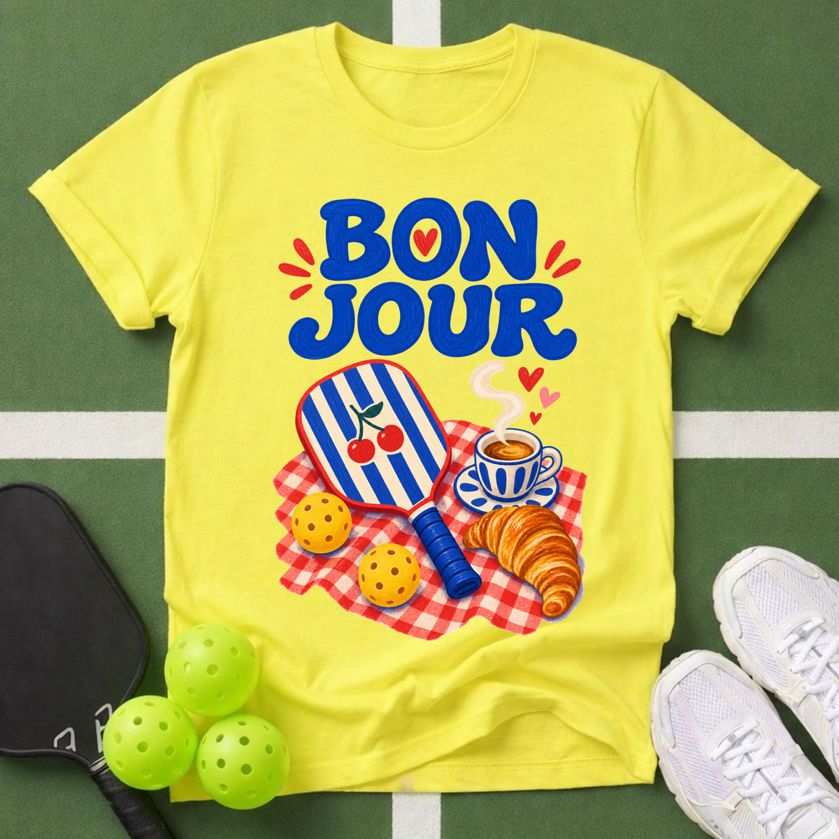 Passport to Pickleball Bonjour T-Shirt