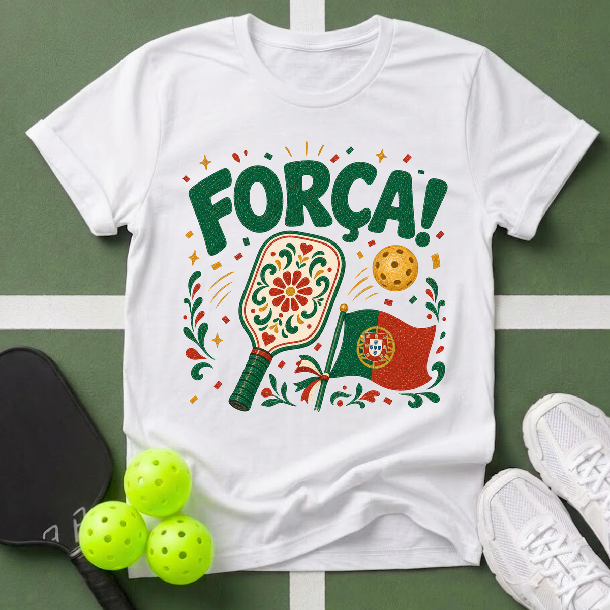 Passport to Pickleball Força! T-Shirt