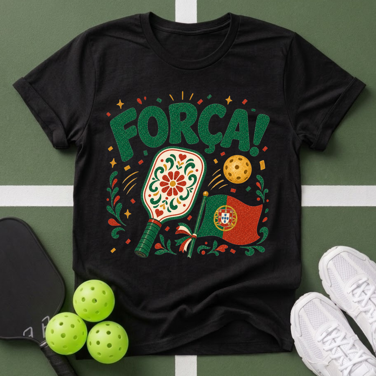 Passport to Pickleball Força! T-Shirt