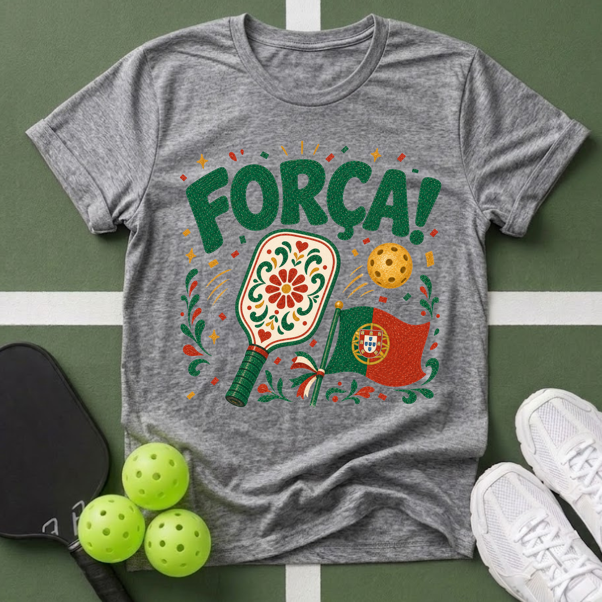 Passport to Pickleball Força! T-Shirt