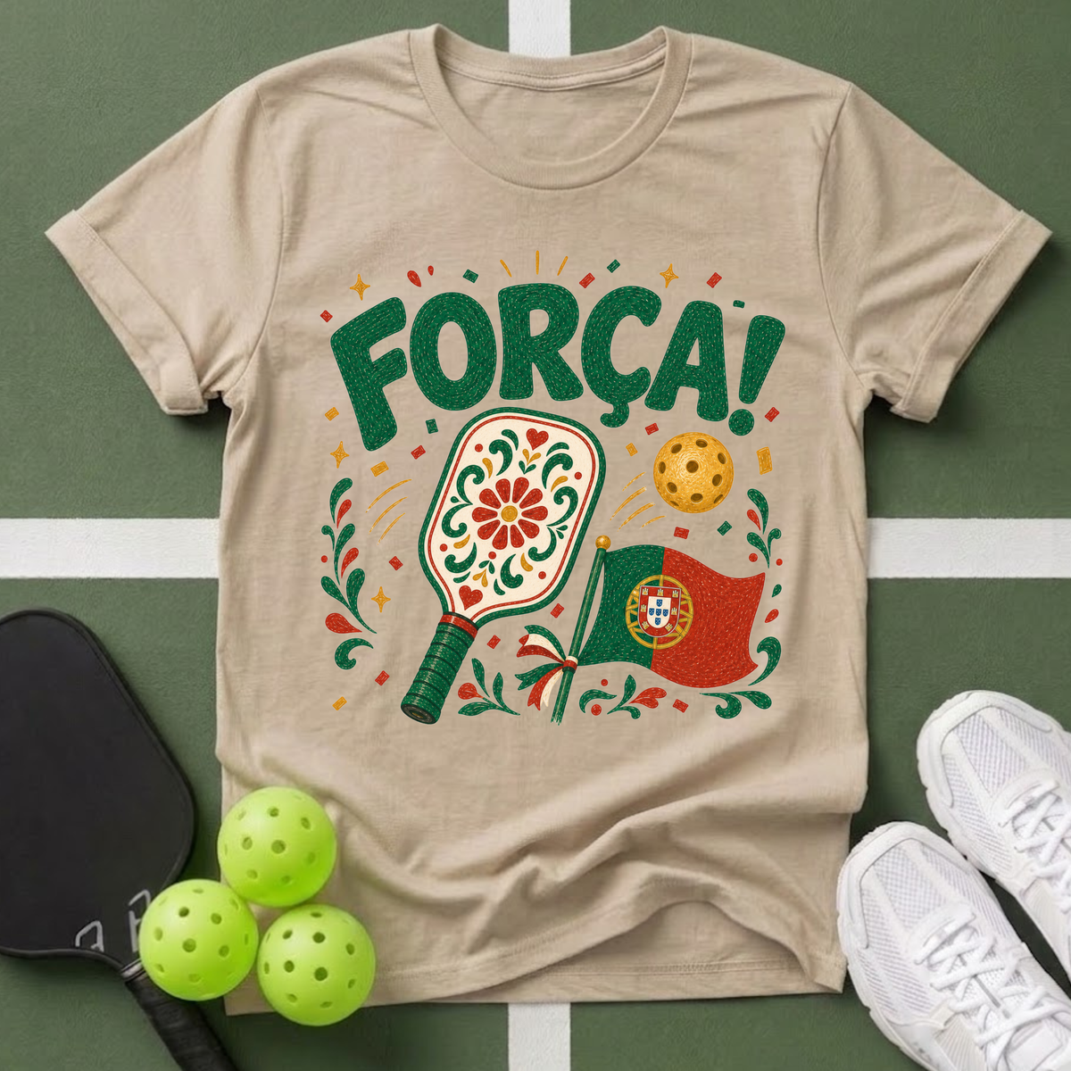 Passport to Pickleball Força! T-Shirt