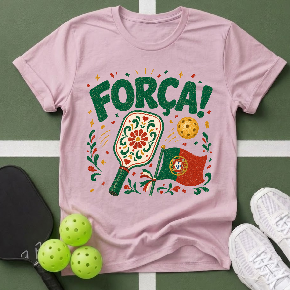 Passport to Pickleball Força! T-Shirt