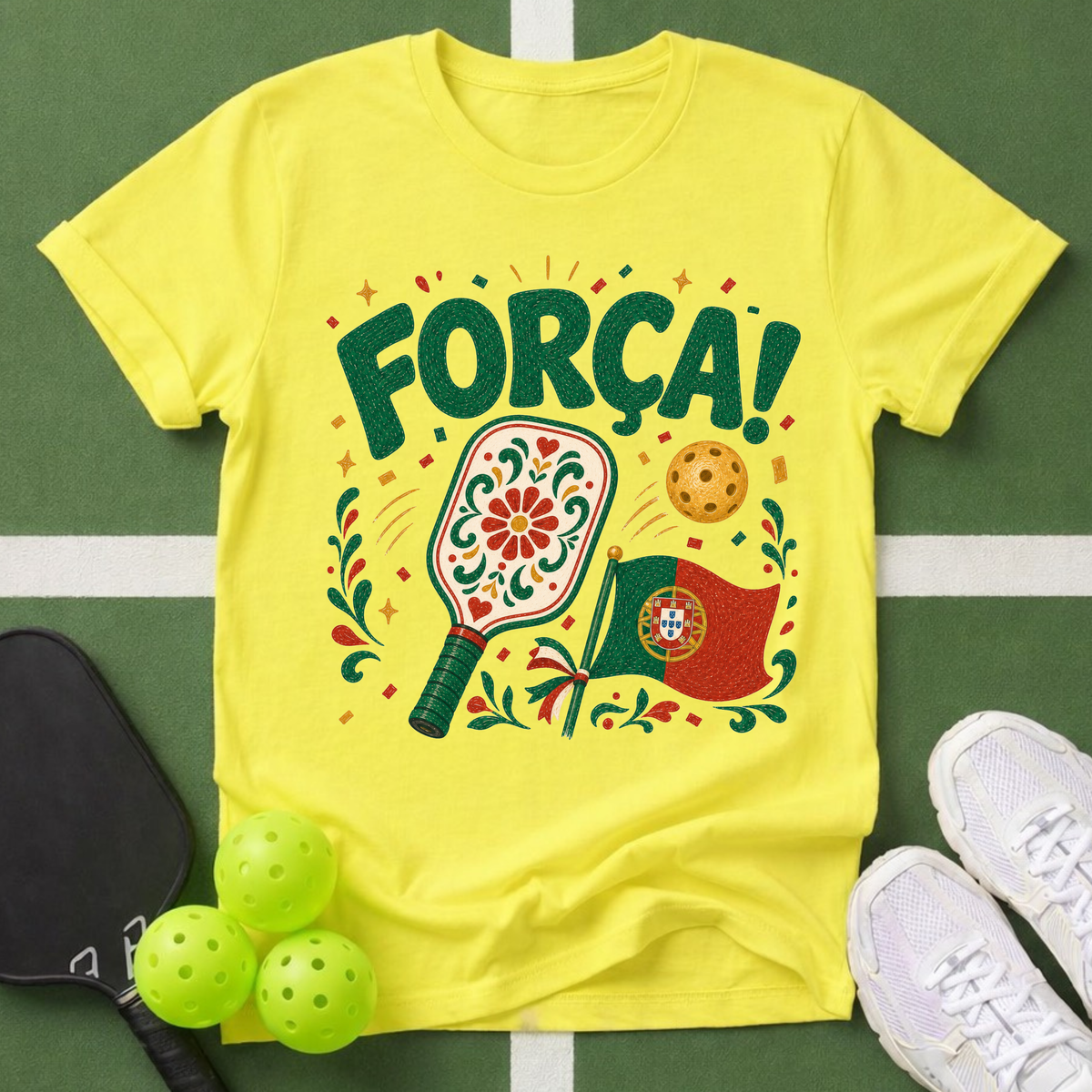 Passport to Pickleball Força! T-Shirt