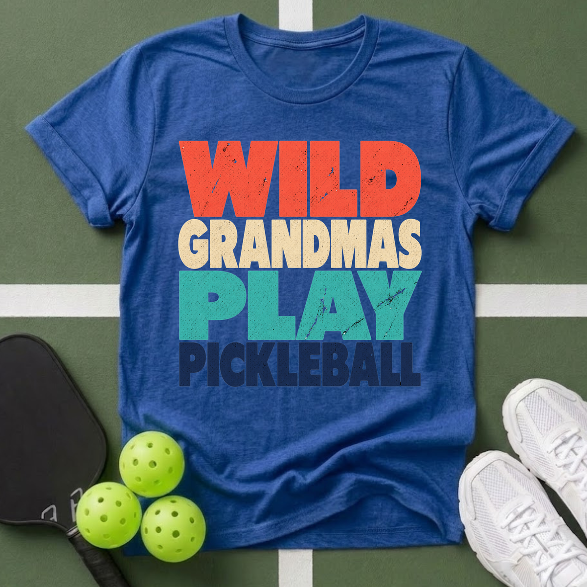Wild Grandmas Play Pickleball T-Shirt