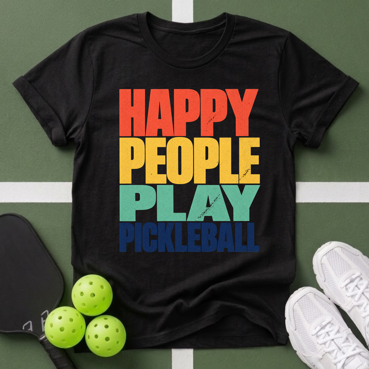 Happy People Play Pickleball T-Shirt
