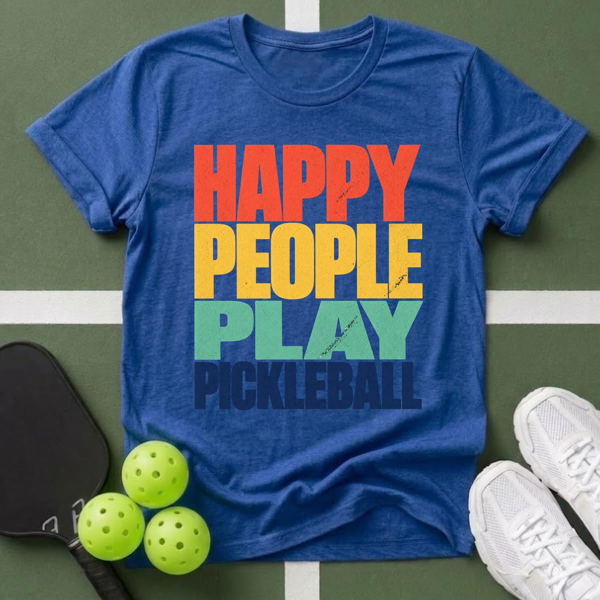 Happy People Play Pickleball T-Shirt