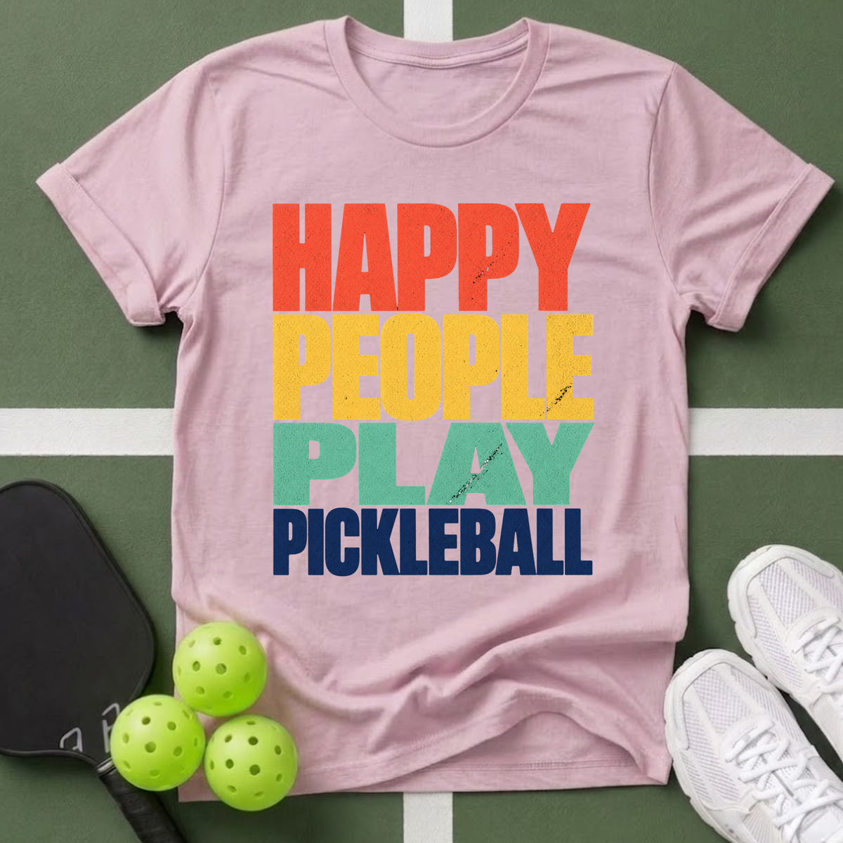Happy People Play Pickleball T-Shirt