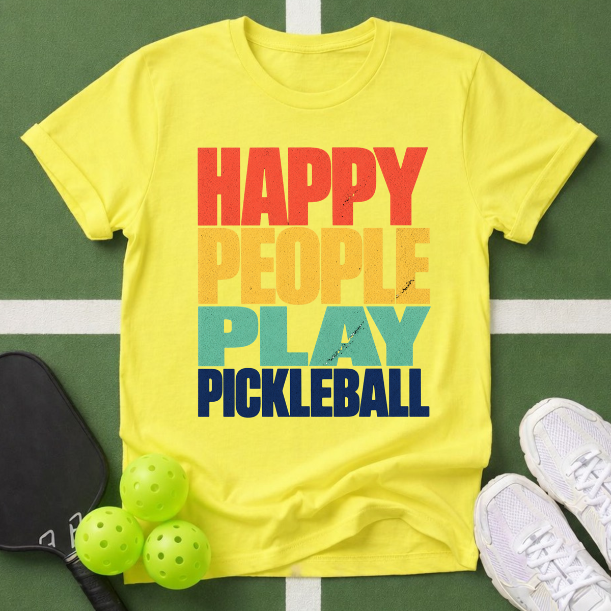 Happy People Play Pickleball T-Shirt