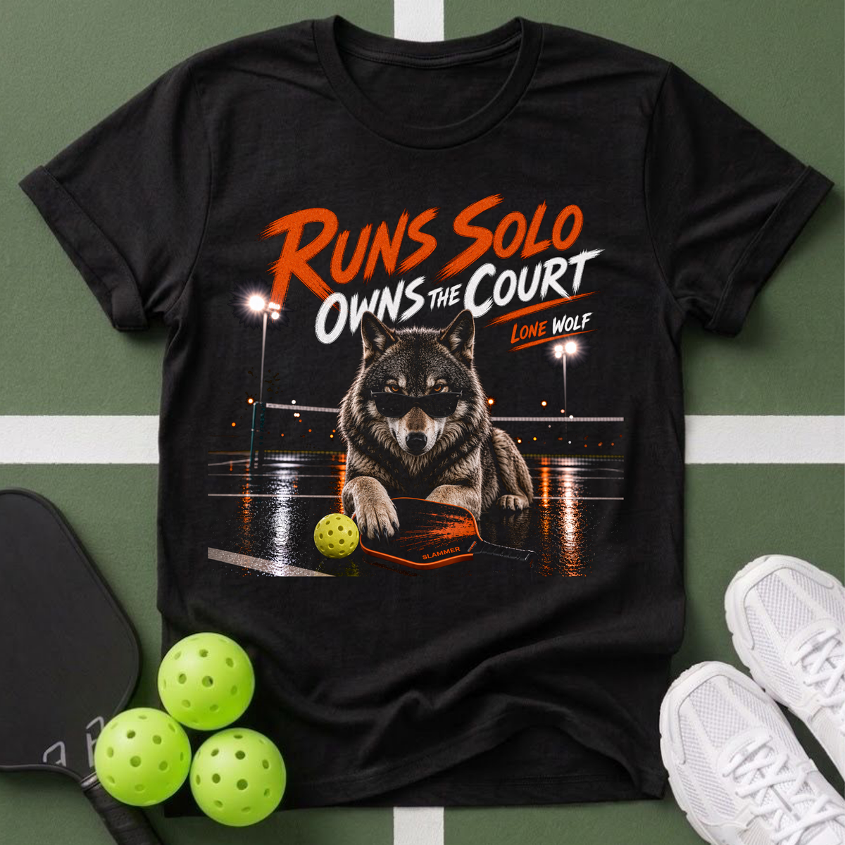 Night Court- Runs Solo Lone Wolf T-Shirt