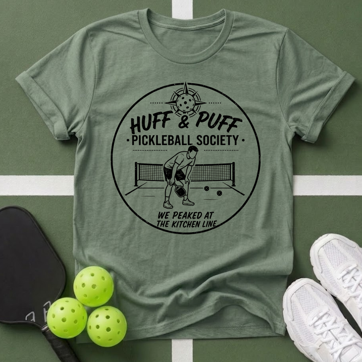 Huff & Puff Pickleball Society T-Shirt
