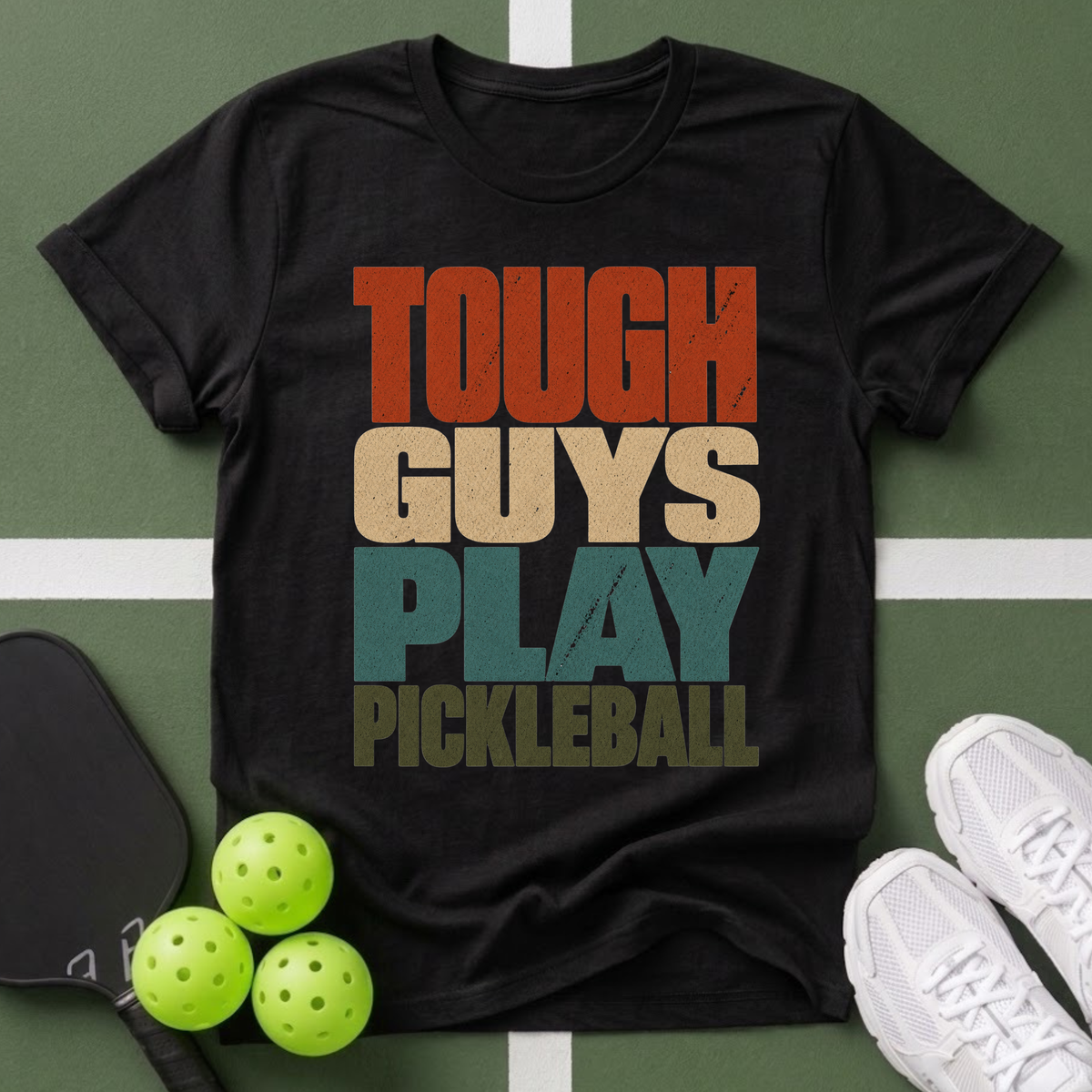 Tough Guys Play Pickleball T-Shirt