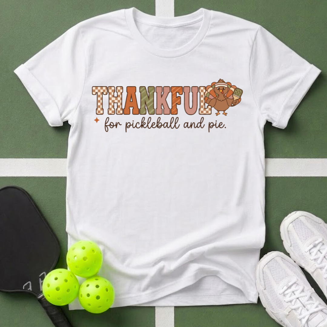 Thankful Pickleball & Pie T-Shirt