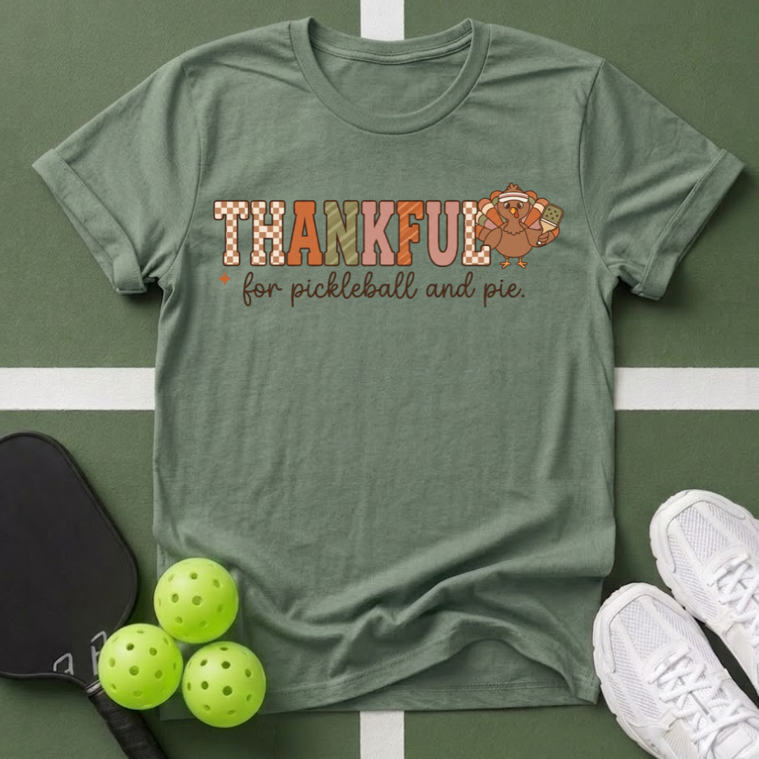 Thankful Pickleball & Pie T-Shirt