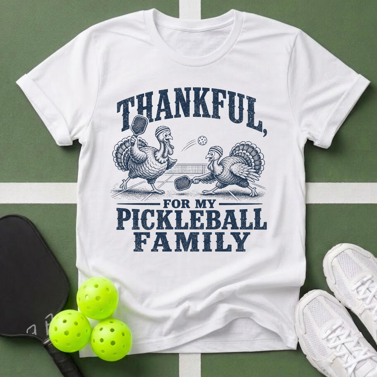 Thankful for My Pickleball Family T-Shirt