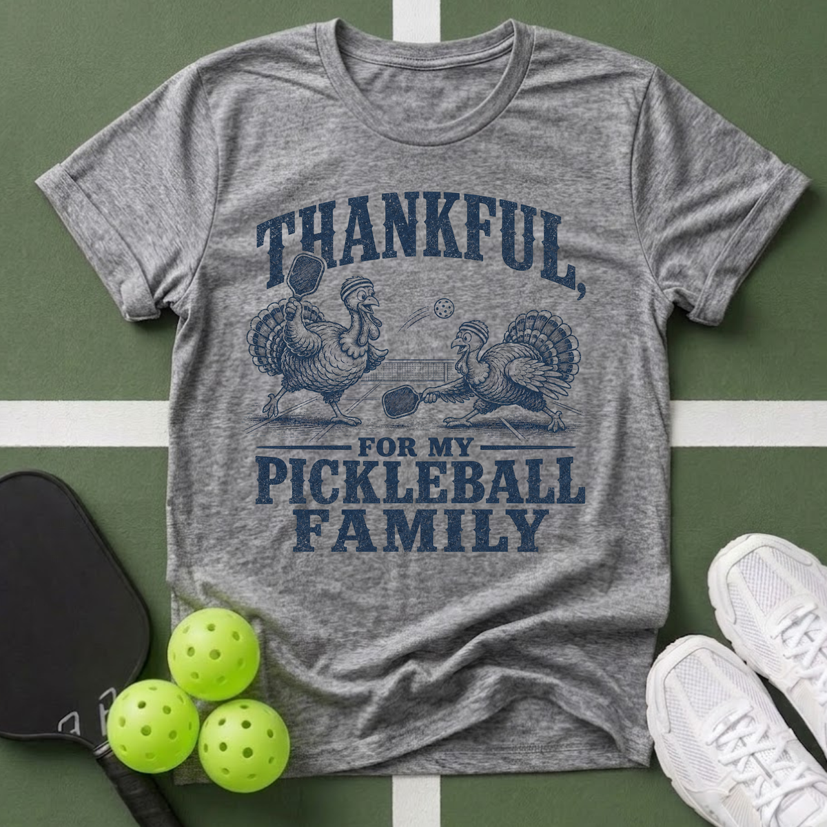 Thankful for My Pickleball Family T-Shirt