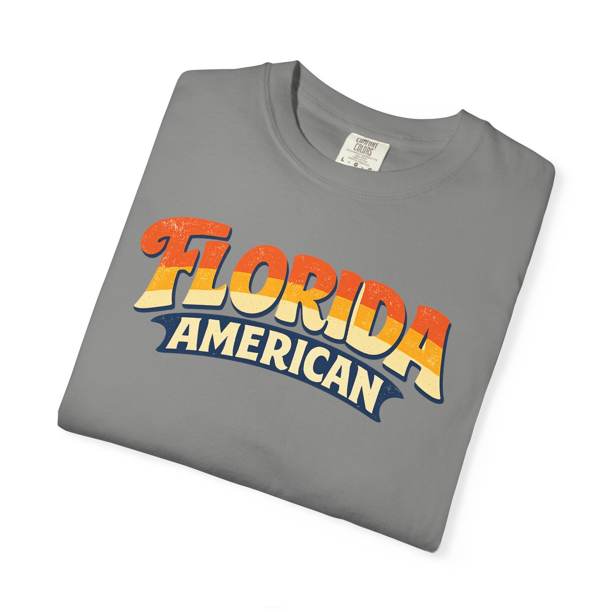 Florida American T-shirt | Retro Sunset Script