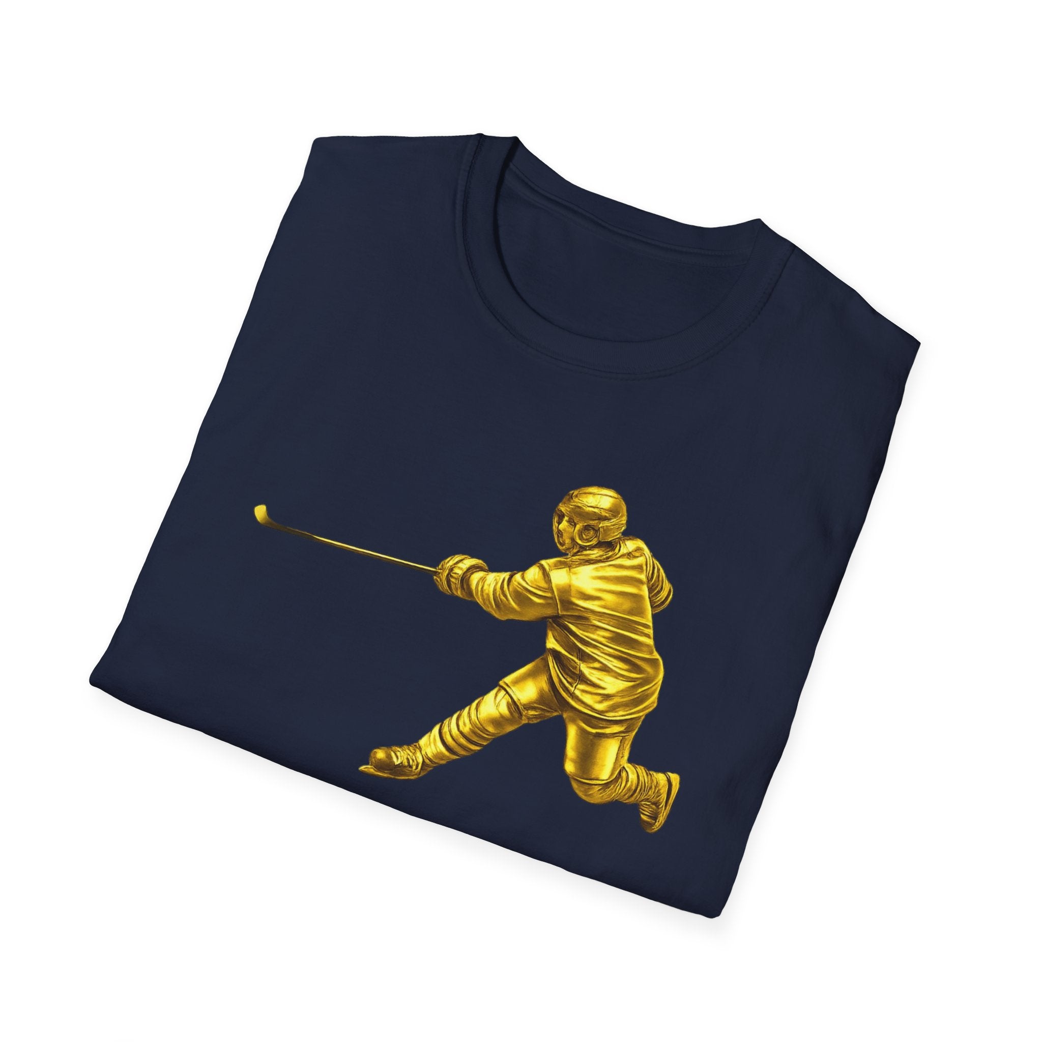 Gold Hockey Player T-Shirt