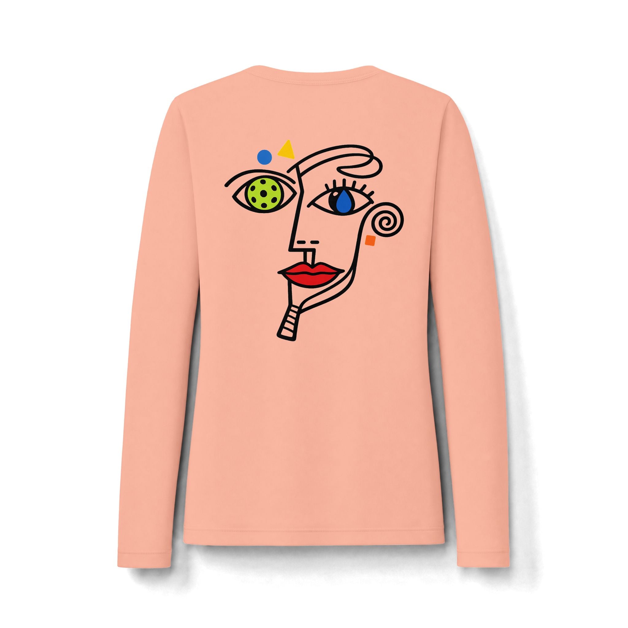 Performance Women's Long Sleeve "Abstract" Front/Back