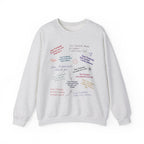 Crewneck Front/Back Love Notes Sweatshirt