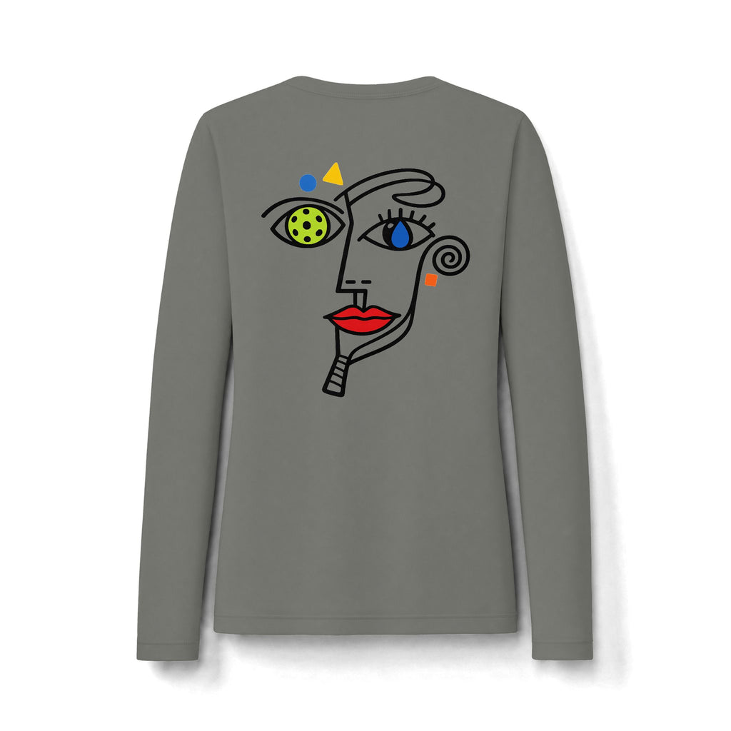 Performance Women's Long Sleeve "Abstract" Front/Back
