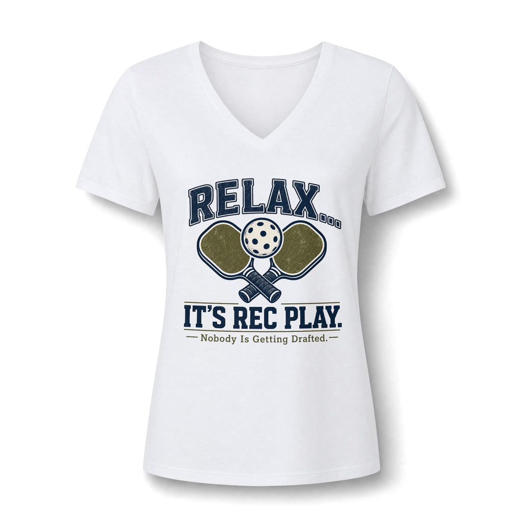 Relax Rec Play WOMANS FIT V-Neck T-Shirt