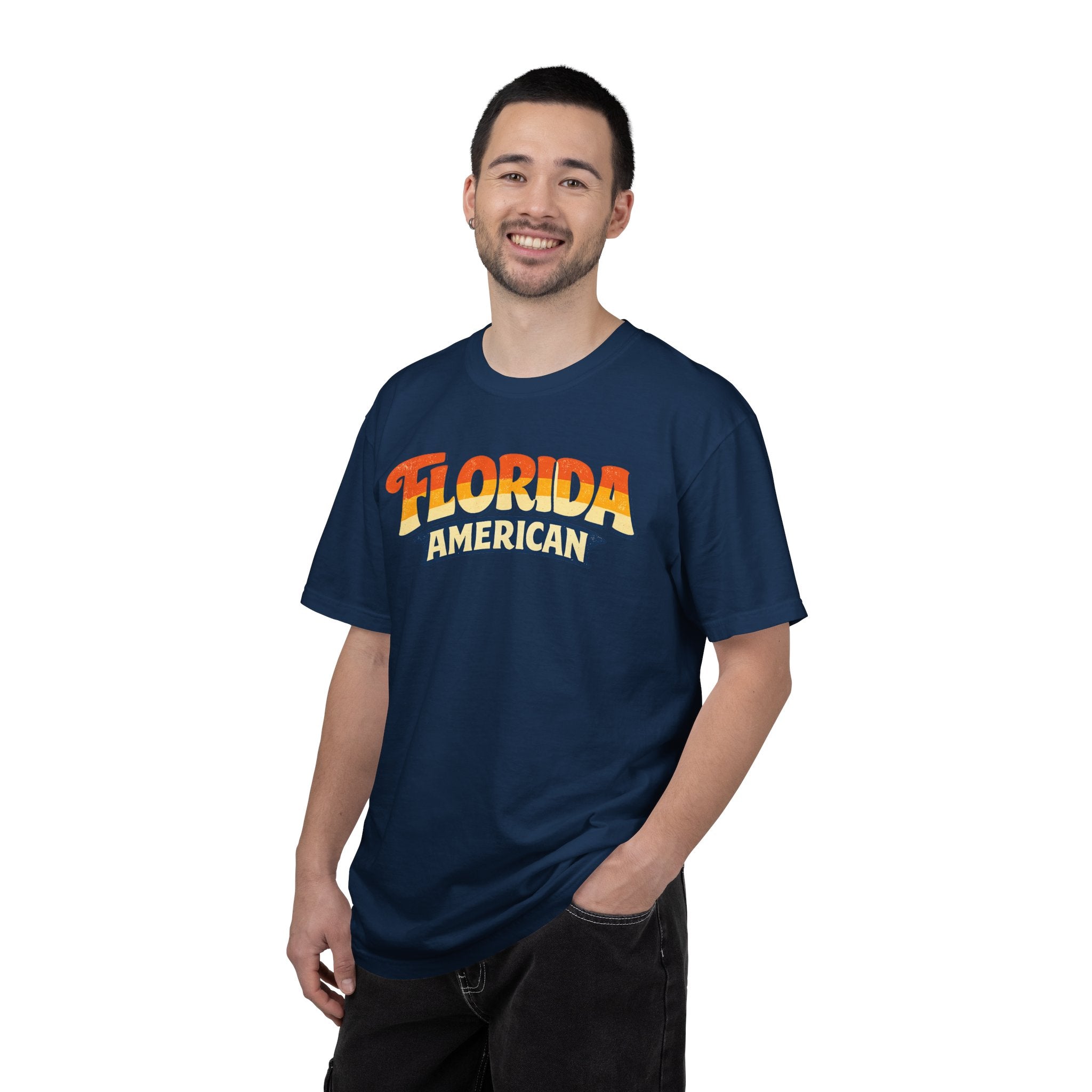Florida American T-shirt | Retro Sunset Script