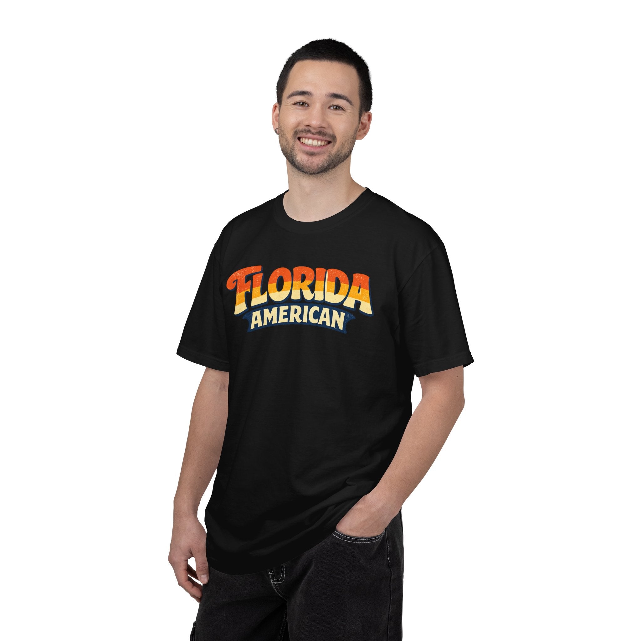 Florida American T-shirt | Retro Sunset Script