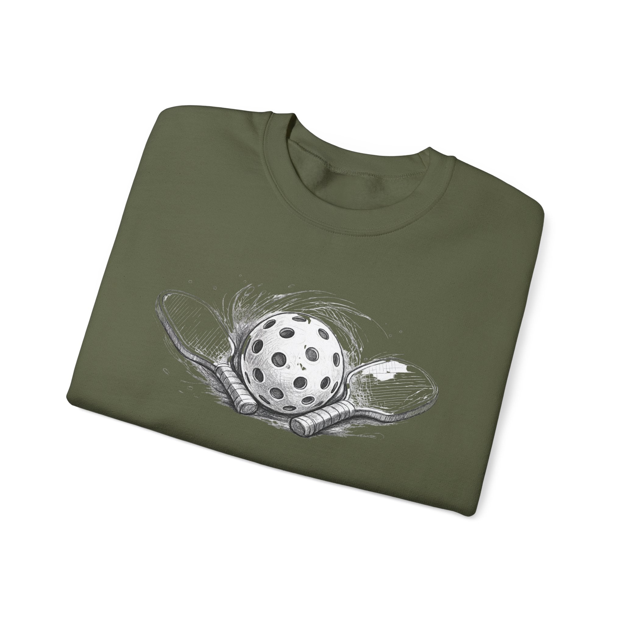 Crewneck Sweatshirt Sketch Paddle and Ball