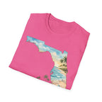 Florida Pickleball T-Shirt — Tropical Beach State Silhouette Tee