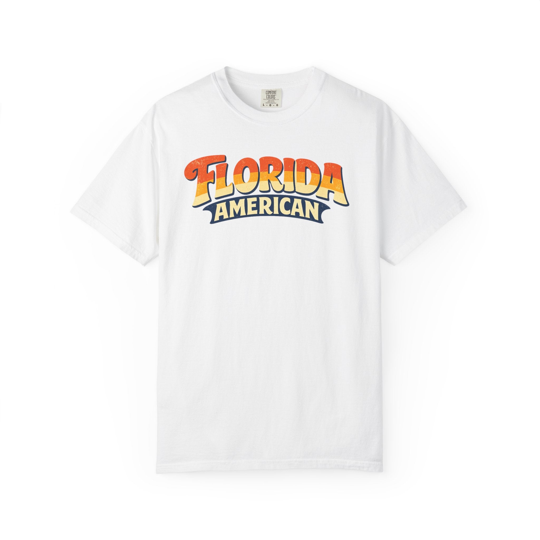 Florida American T-shirt | Retro Sunset Script