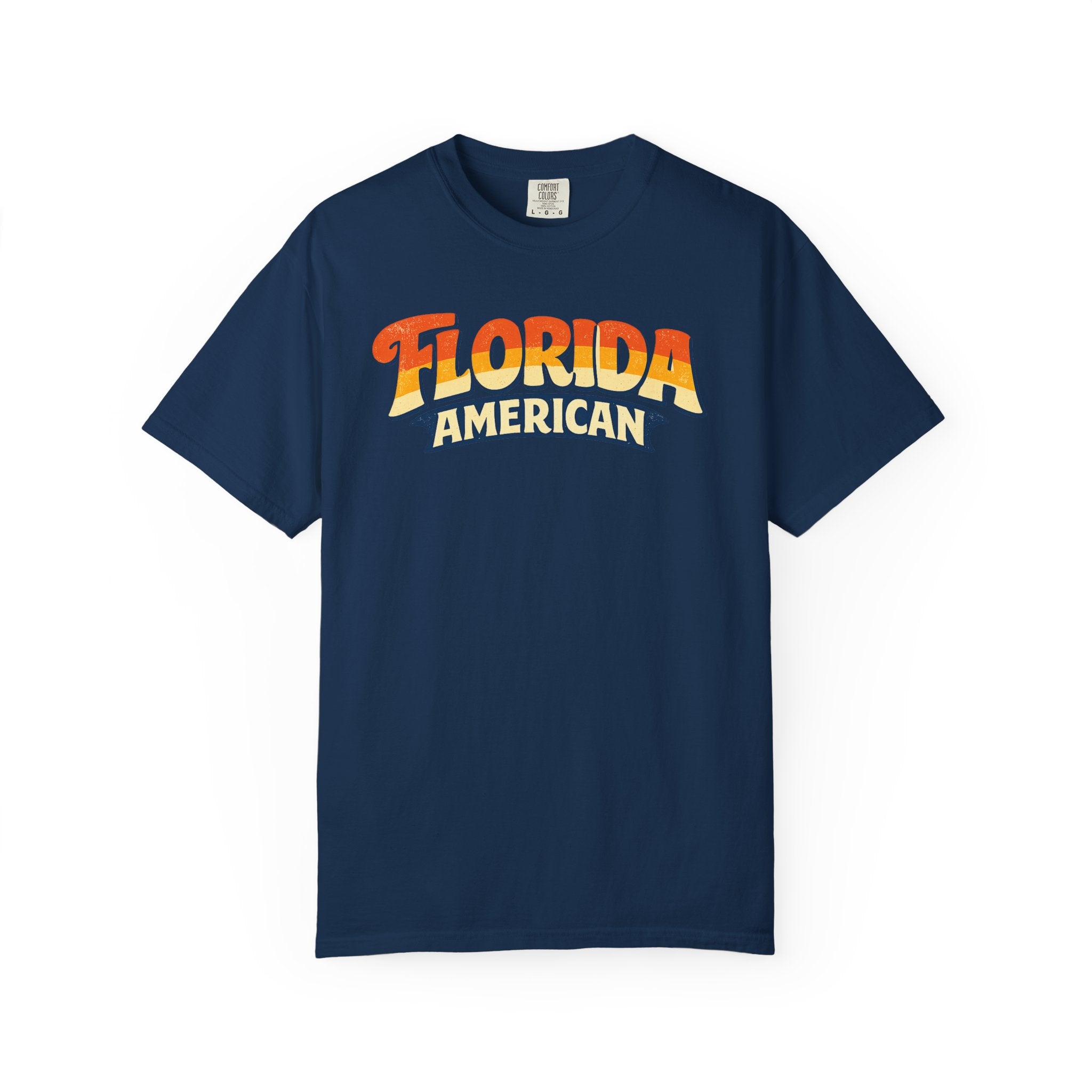 Florida American T-shirt | Retro Sunset Script
