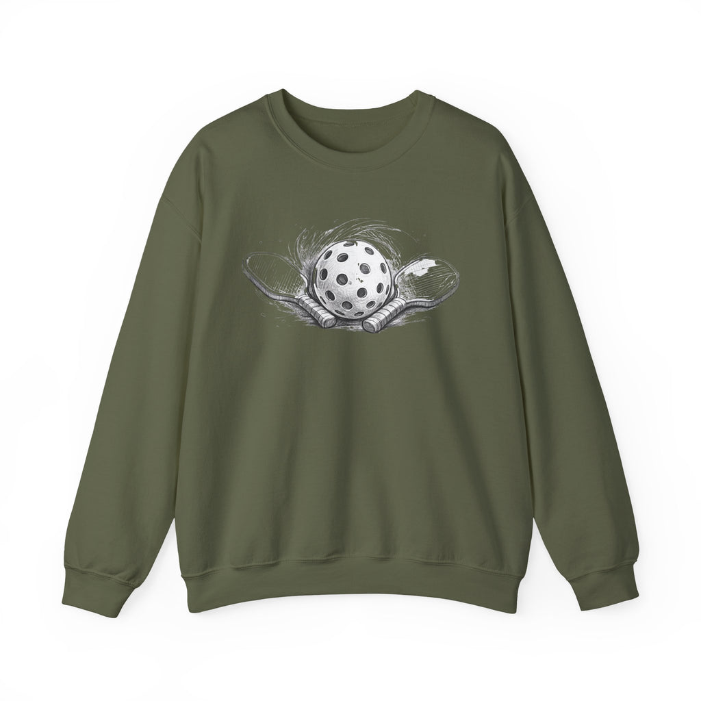 Crewneck Sweatshirt Sketch Paddle and Ball