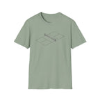 Sketch Pickleball Court T-Shirt