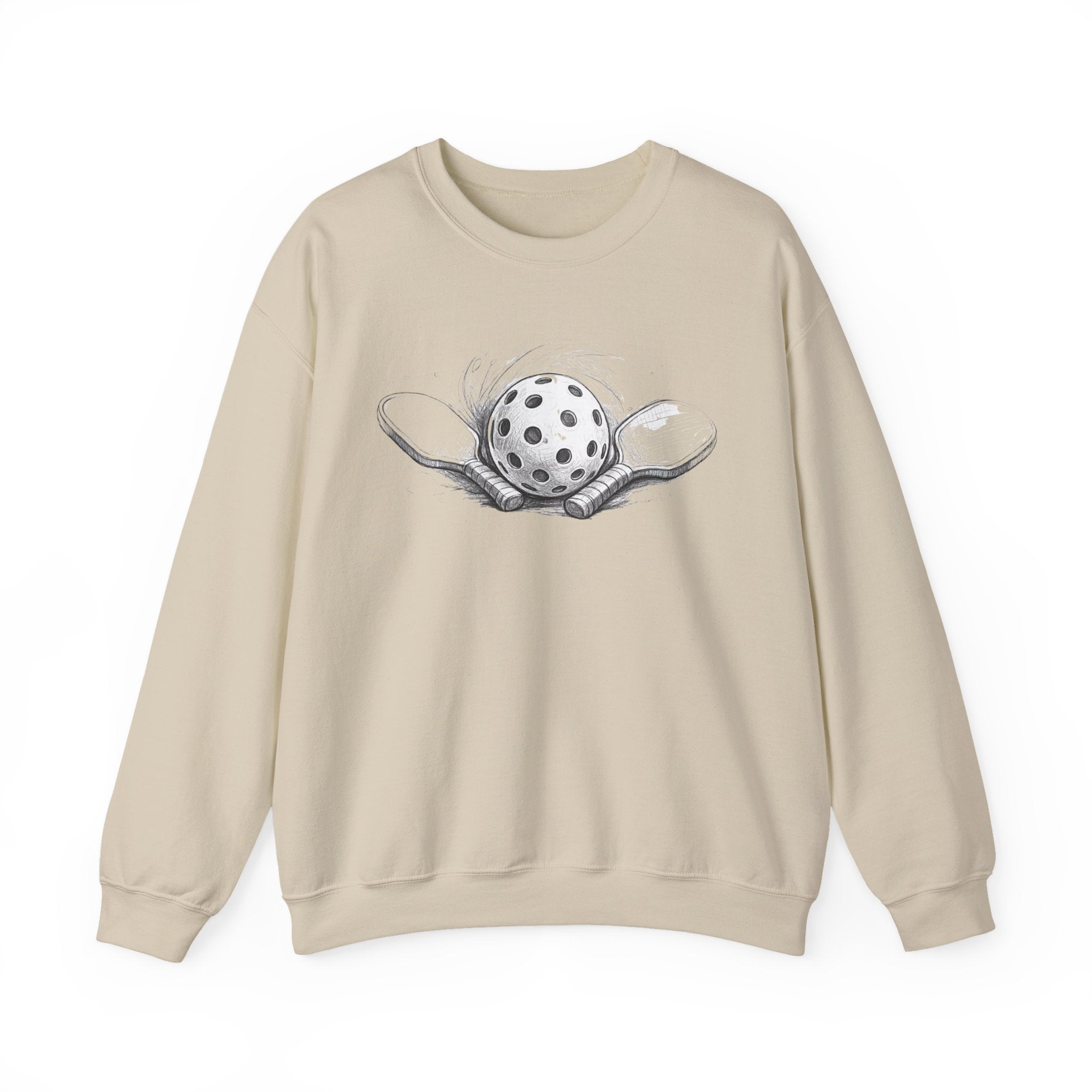 Crewneck Sweatshirt Sketch Paddle and Ball