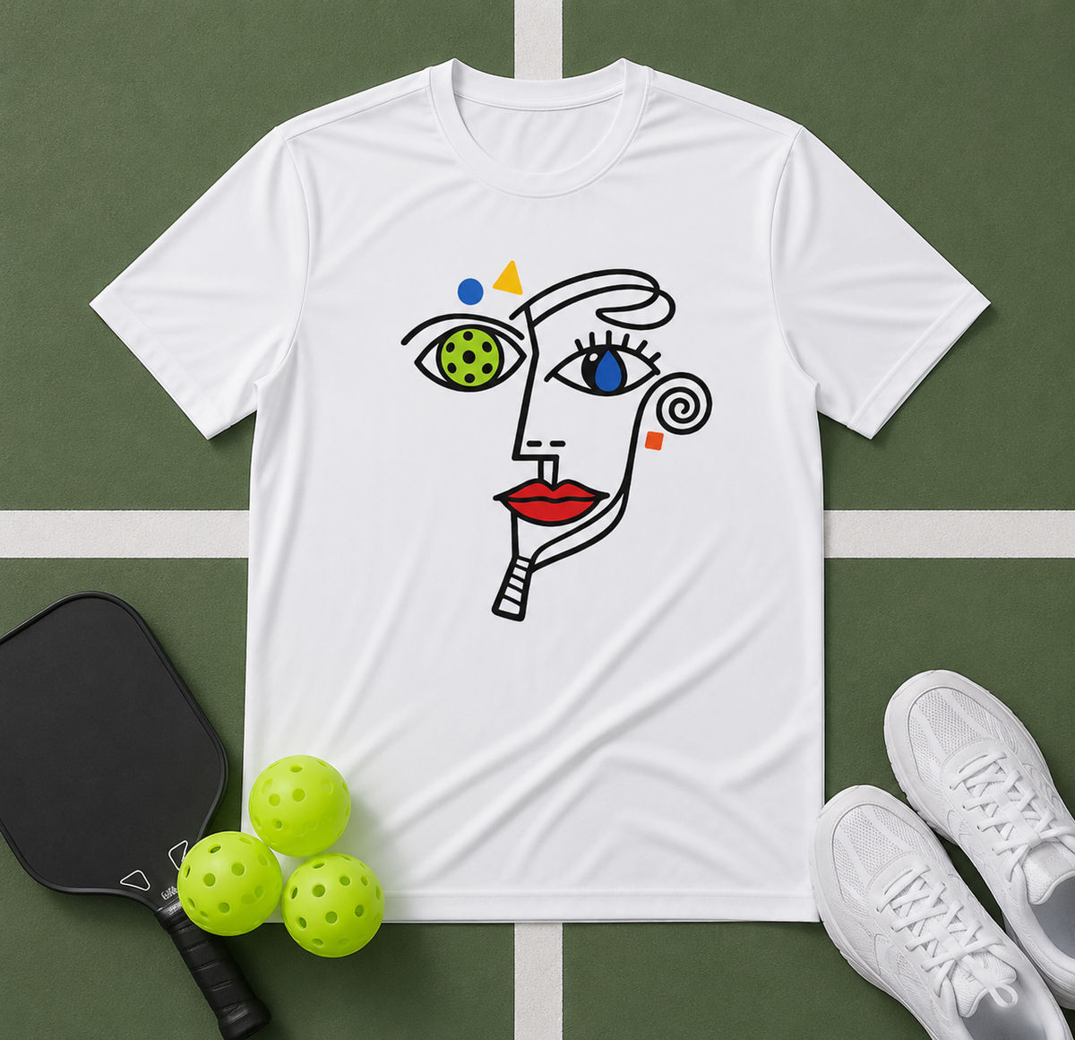 Performance T-shirt "Abstract Identity"
